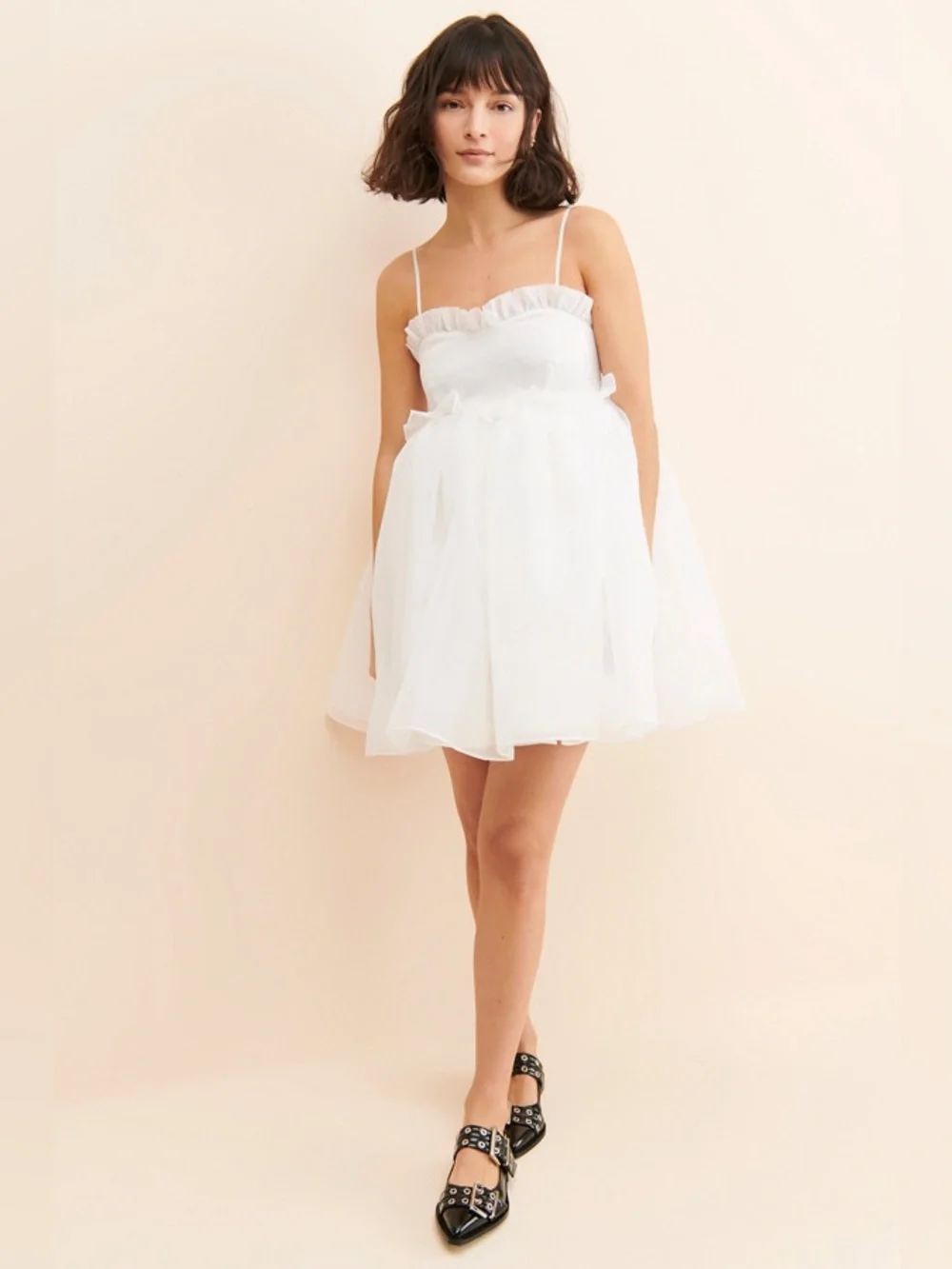 Selkie The Rosebud Dress White Medium